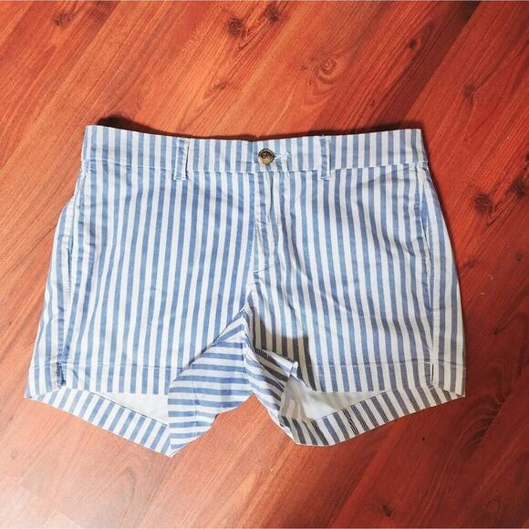 OLD NAVY BLUE STRIPE SHORTS SIZE 6 - Picture 1 of 5